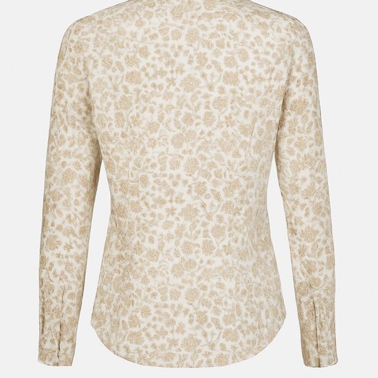 Chemisier à imprimé floral beige