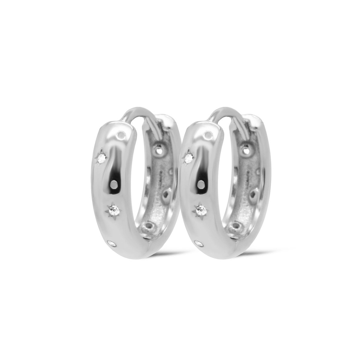 Karma Oorringen Hinged Hoops Sally Zilver