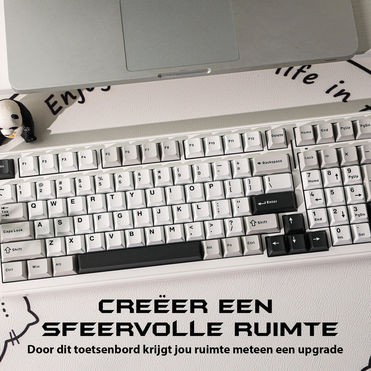 AULA F99 Wit - Mechanisch Draadloos Toetsenbord 96% thumbnail 2