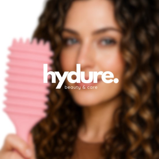 Hydure Define Brush Curl - Krullen Borstel - Haarborstel voor Krullend Haar - Curl Brush - Curl Defining Brush - Roze