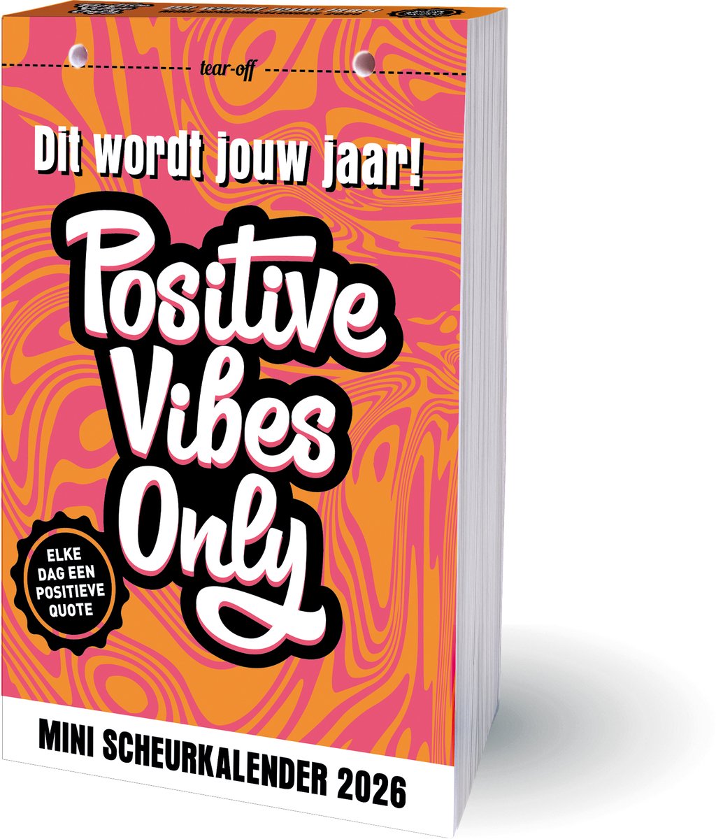 Interstat Positive vibes only mini scheurkalender 2026