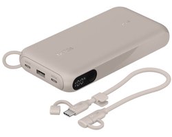 Belkin Power Bank 20W 20000 mAh met display – Zand