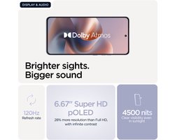 Motorola moto g86 5G 16,9 cm (6.67") Dual SIM Android 15 USB Type-C 8 GB 256 GB 5200 mAh Lila