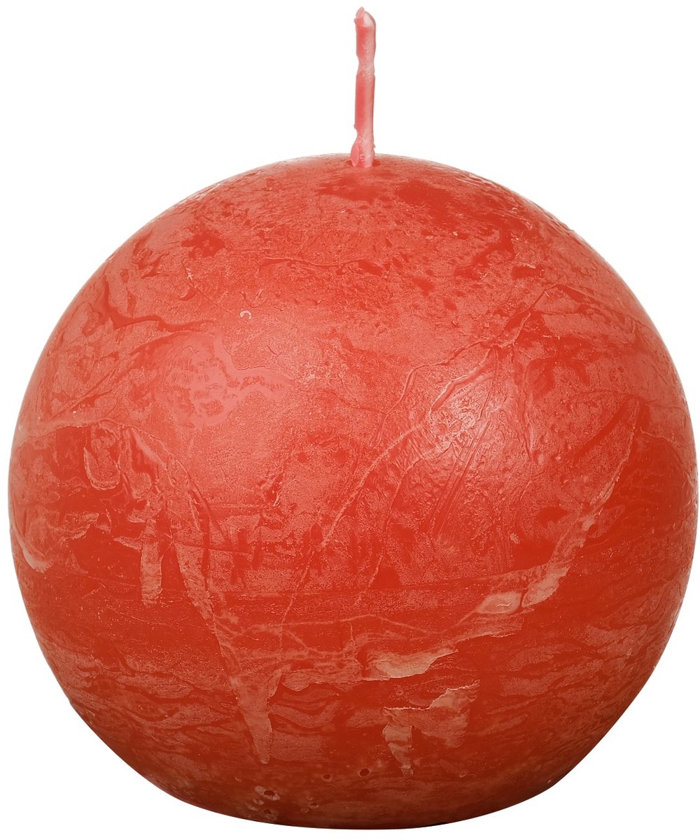Bolsius Rustiek bolkaars - Ø76mm - Earthy Orange Oranje