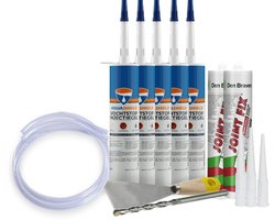 Aquashield Vochtstop Injectiegel Set - 5 x 310ml - Opstijgend vocht - Vochtwerend