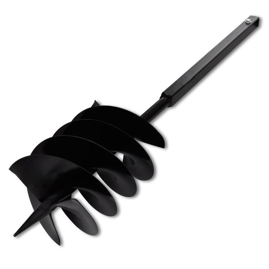 vidaXL - Grondboor - met - handvat - en - schroefkop - 200 - mm - (zwart) van VidaXL — afbeelding 4