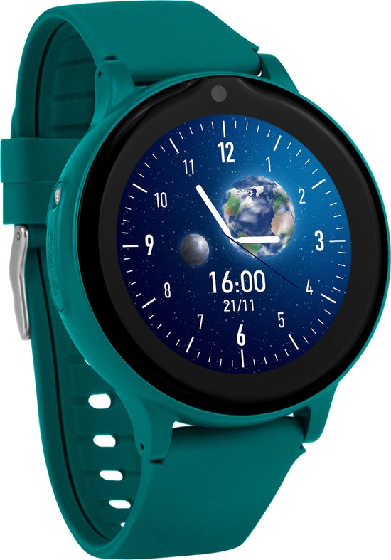 one2track Connect ONE groen | GPS horloge voor kinderen | Bekijk de locatie van je kind. Stel veilige zones in. En videobellen met de leukste smartwatch voor kinderen