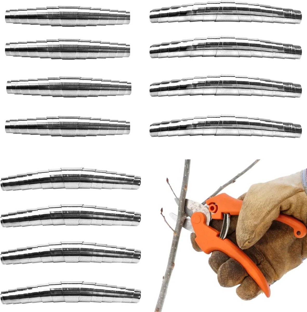 Slakkenhuis Snoeischaar Lentes Roestvrij Staal Snoeischaar Vervangende Veer Voor Vervangende Veren Tuingereedschap Accessoires 10pcsd