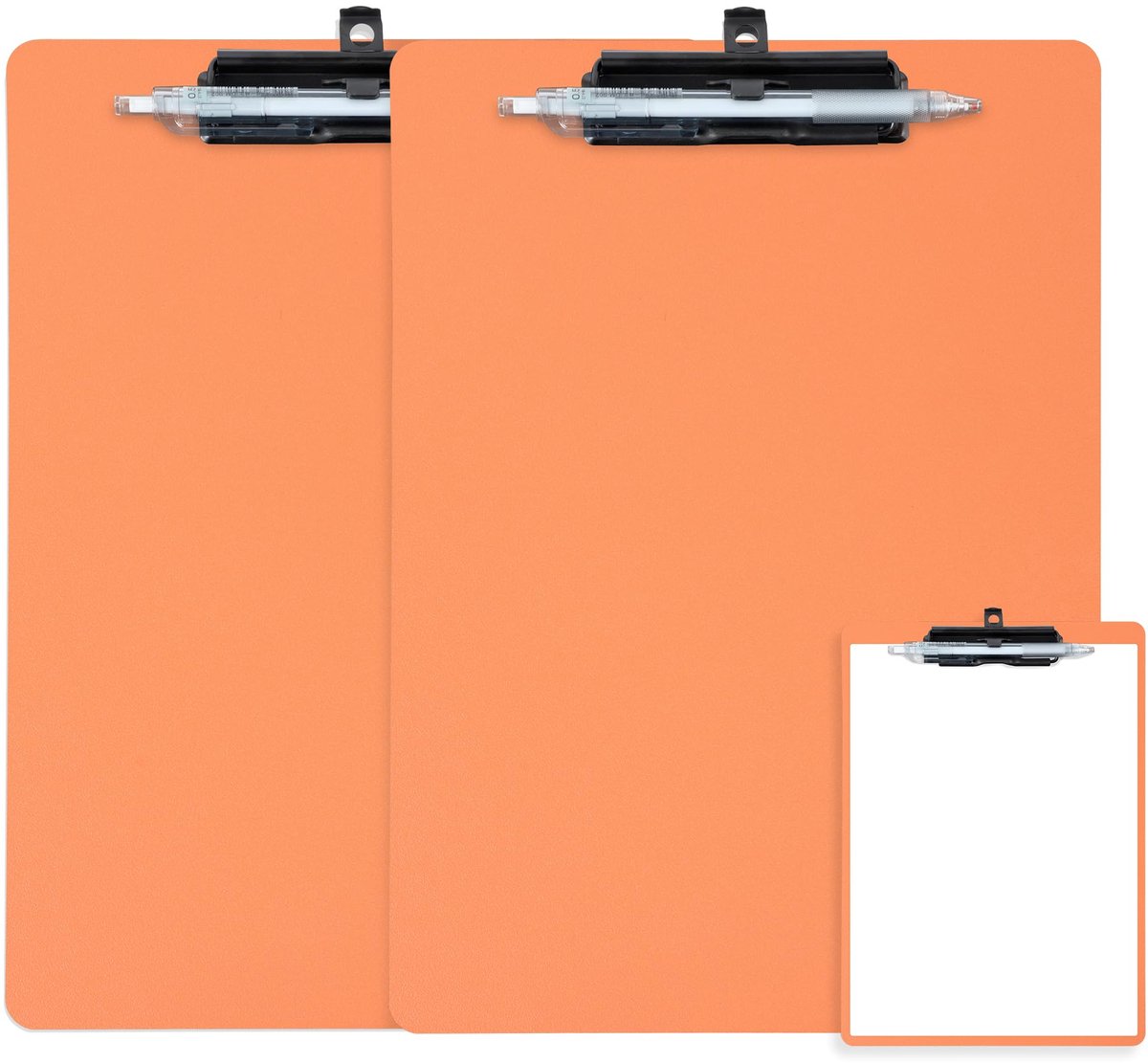 Ibenzoa® Klembord Set A4 met Penhouder en Ophanghaak, Ideaal voor Kantoor en Schoolgebruik, Oranje