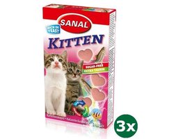 Sanal Cat Kitten Snacks - Kattensnoepjes - 3 x 30gr