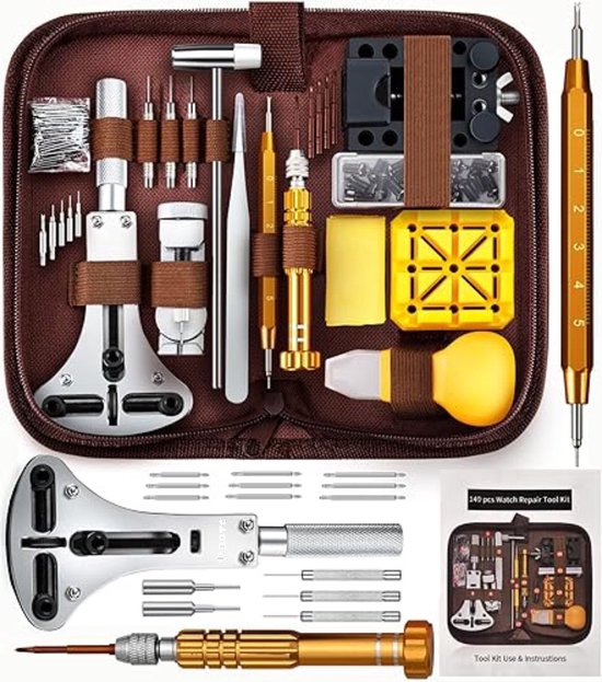 BOTC Horloge Reparatie Set - 159-delige - Horloge Gereedschap - Pinnetjes voor je Horloge - Horlogeband Inkortset - XL