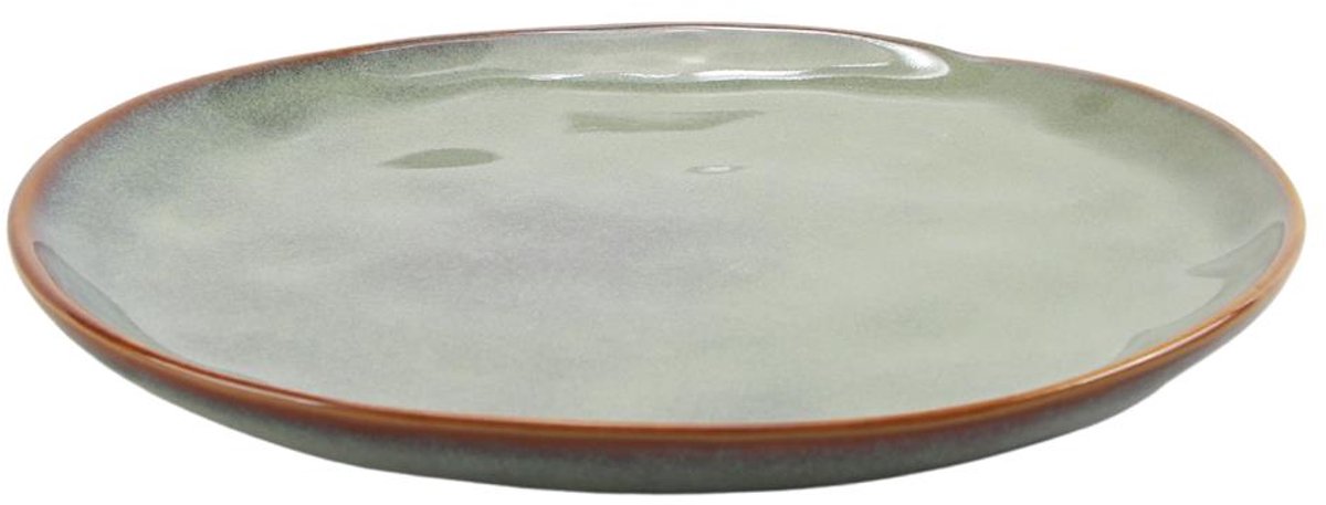 Ontbijtbord Ø20.5cm mint brown Ocean 6st