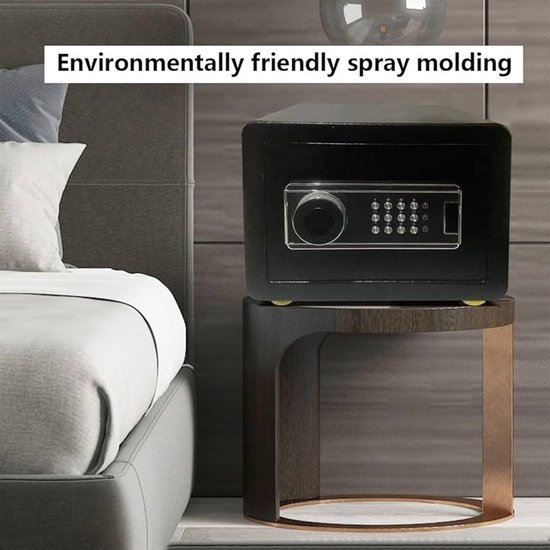 Professionele Zwarte Digitale Kluis 30L - Elektronisch Cijferslot - Veilige Bewaring Documenten & Waardevolle Spullen - Robuuste Thuiskluis