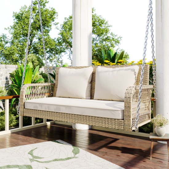 Bealife 2 Persoons Rotan Balkonmeubelset, 3 Delige Balkonset Voor Veranda S Patio S Terrassen Balkons Zwembaden 1011677003