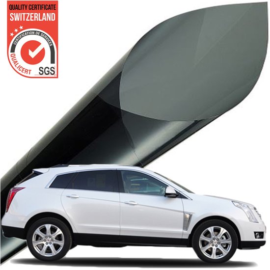 Homewell Auto Raamfolie HR++ 75x300 - Tint Folie | Zonwerende Auto Folie - Verduisterend - 20% lichtdoorlatend