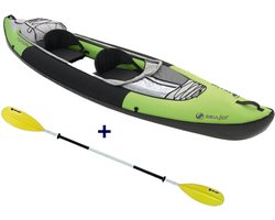 Sevylor Yukon - opblaasbare kayak + Sevylor peddel | Voordeelset | Inclusief peddel, rugtas en accessoires | 2-persoons kajak