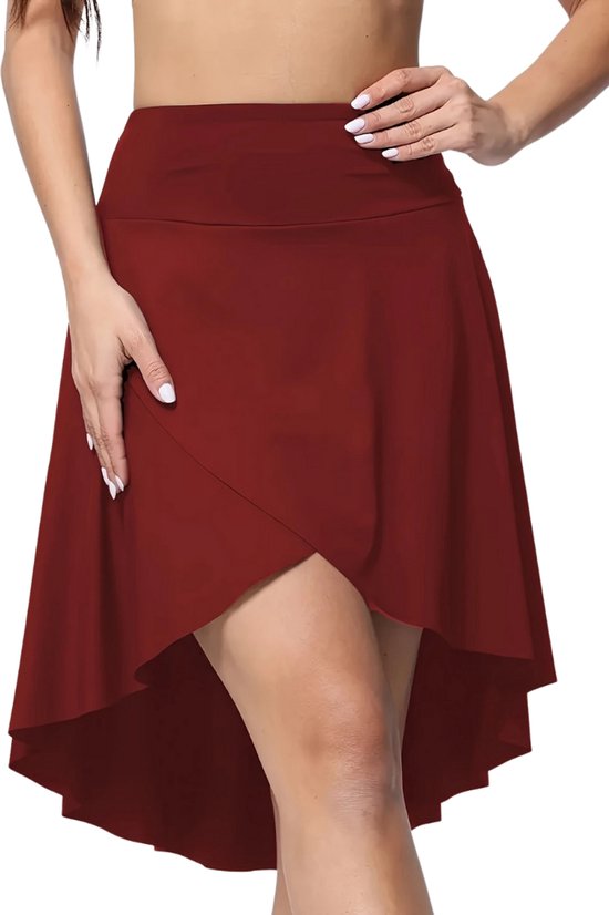 Jupe-short Livano pour femme - Rouge - Taille L