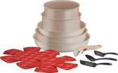 Tefal Ingenio Delight ON - Pannenset - 17-delig - Inductie - Stapelbaar - Afneembare Handgreep - Ruimtebesparend