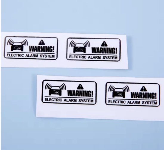 Autocollant Medj pour voiture - Autocollant d'alarme antivol
