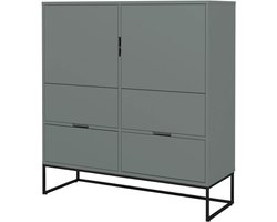 Tenzo Lipp wandkast in misty green lak