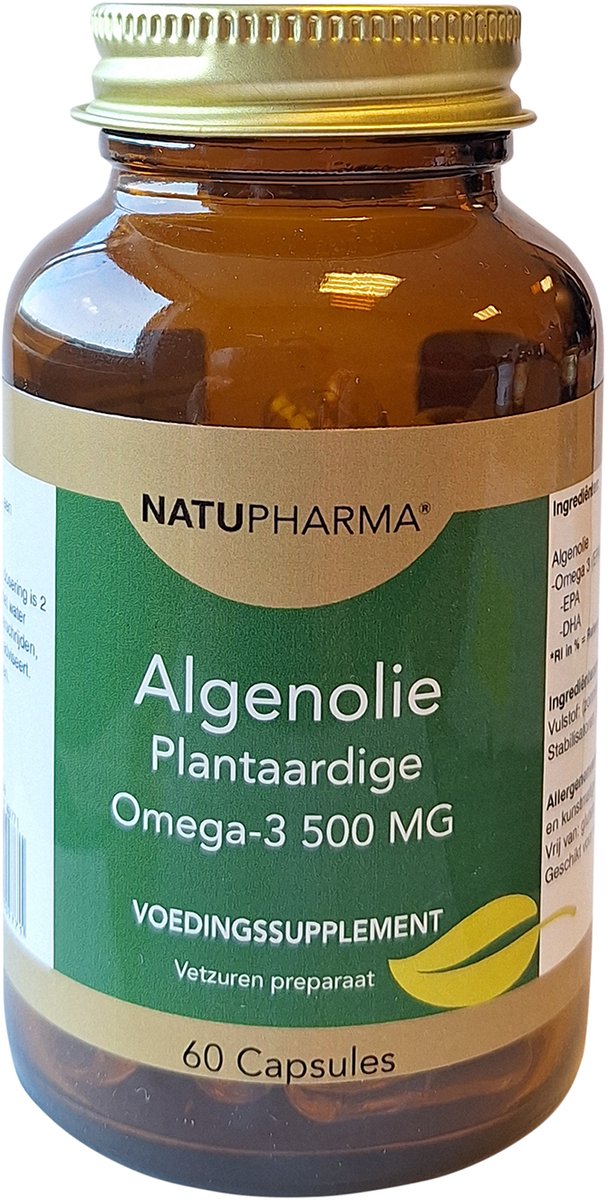 Natupharma Vegan Algenolie Omega 3 500mg vegetarische capsule - 60 caps