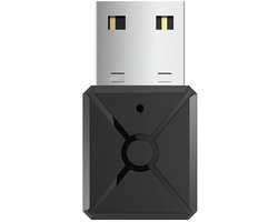 USB Bluetooth 5.0 Audio Adapter - Draadloze Transmitter en Receiver - zender en ontvanger - Voor PC, TV, Auto en Speakers - zwart