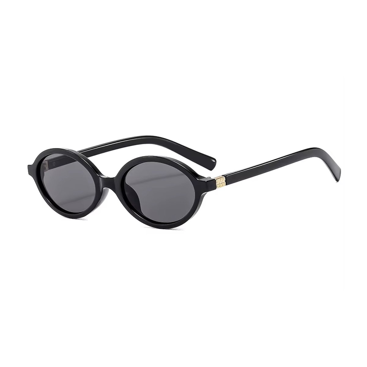 Vintage Oval Zonnebril - Zwart | Kunststof | Fashion Favorite