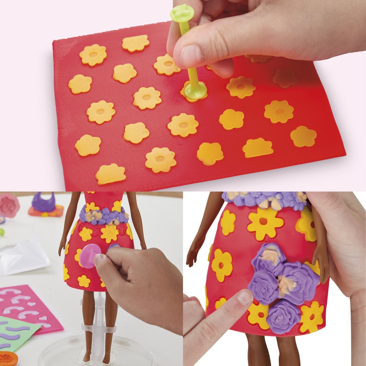 Play-Doh-patronenpakket Barbie Fleurige bloemen - Navulset - Boetseerklei — cadeau in Cadeau-ideeën - foto 3