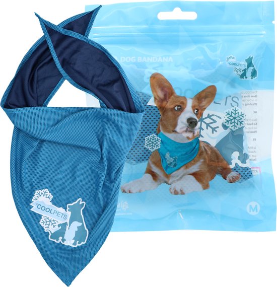Coolpets Koelbandana Petrol - Hondenverkoeling - Medium
