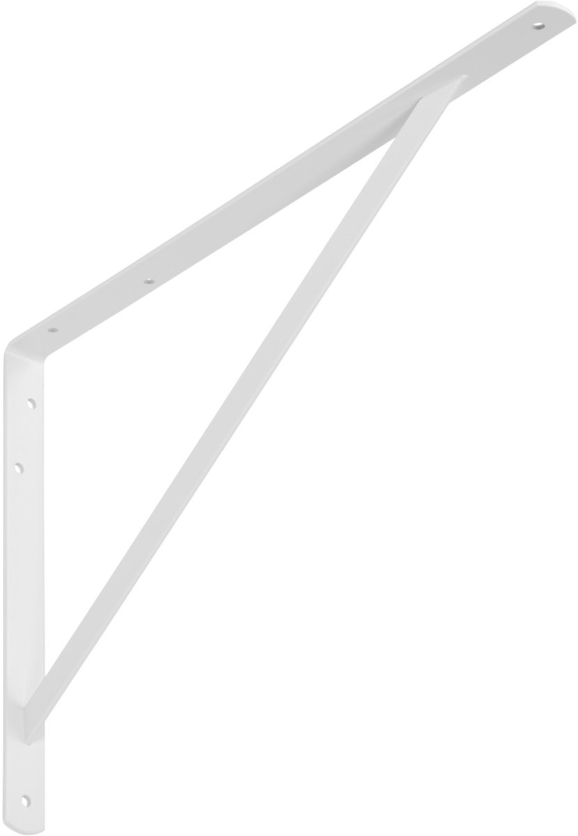 SOTECH Rekbeugel (500 x 325 x 30 mm, wit, gepoedercoat) Zware beugel met dwarsbalk voor stabilisatie