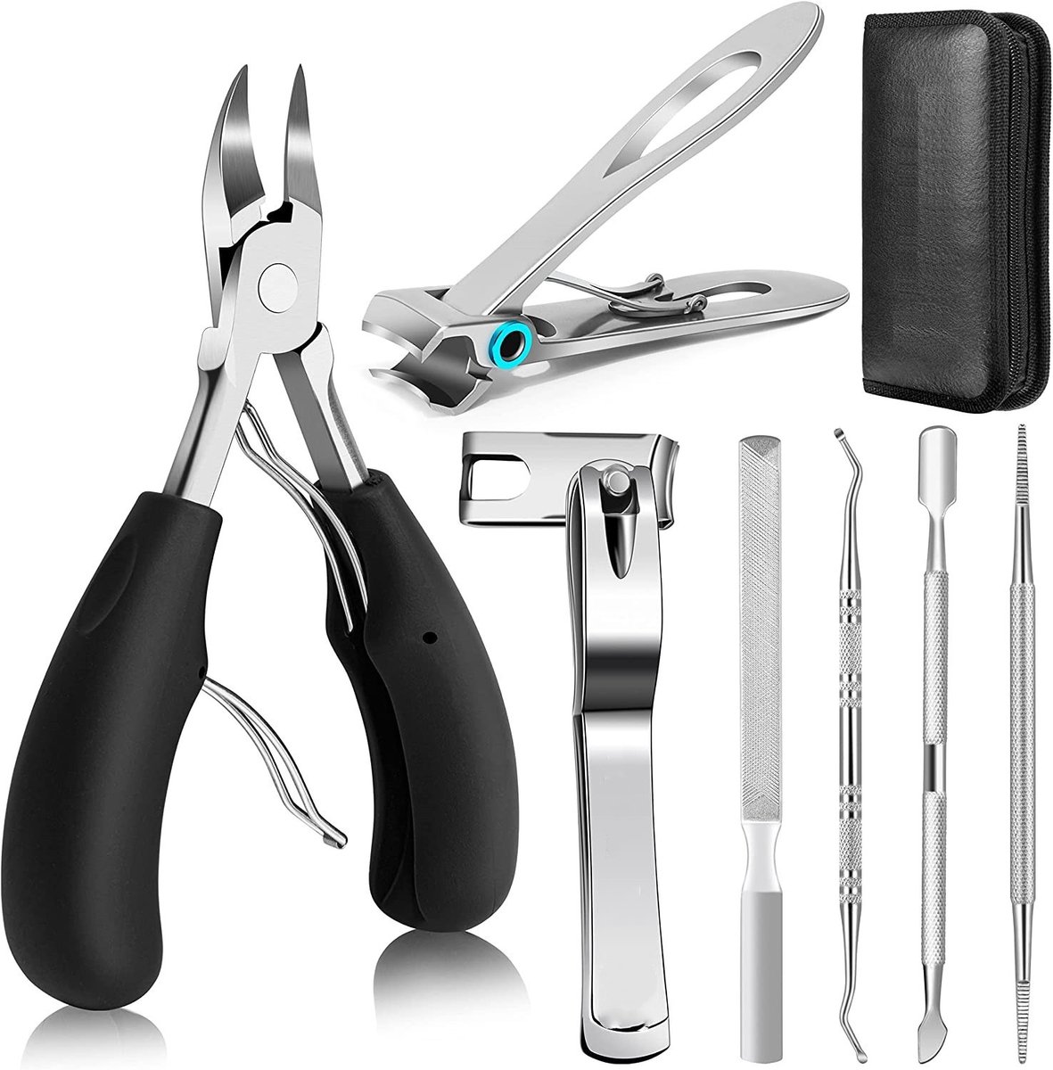 Pedicureset met nagelschaartje, nagelknipper, nagelvijl