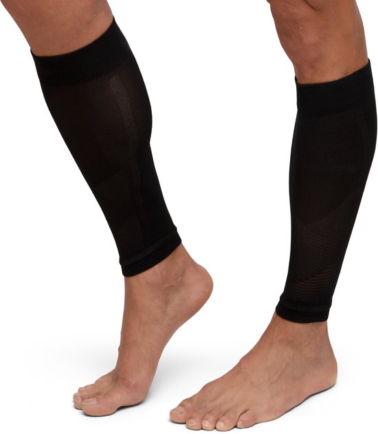 2 Paires De Manchons De Compression Pour Mollets - Homme/Femme - Taille L/XL - Bleu