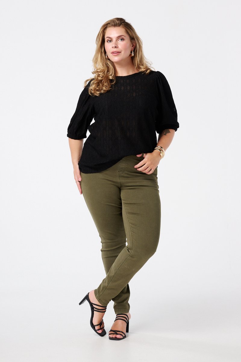 MS Mode Tregging Tregging met denim look