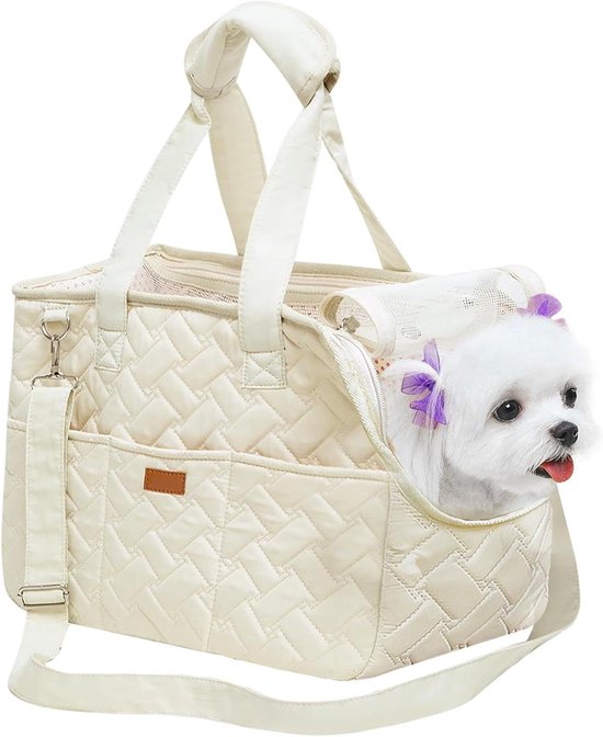 Hunter Hondentas Kansas Beige & Rood