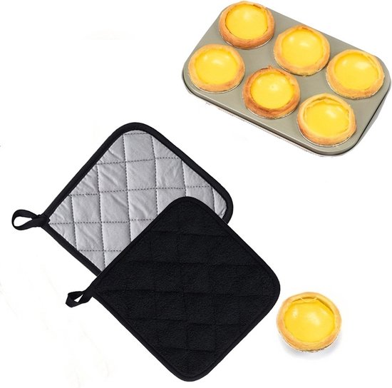 Pannenlap, set van 2, hittebestendige pothouder, baby