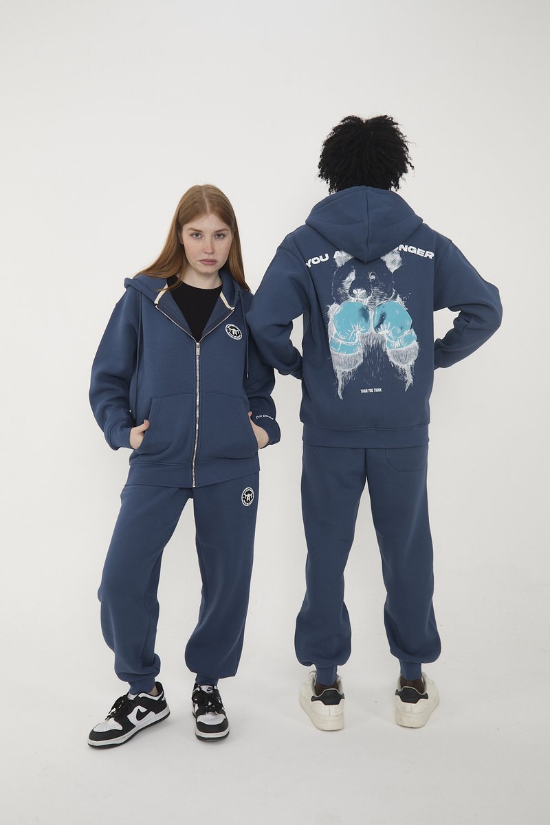 Trainingspak |Trainingspak Fleec - Dikke pak Met capuchon- Mannen Trainingspak Compleet Set jas + Broek XS
