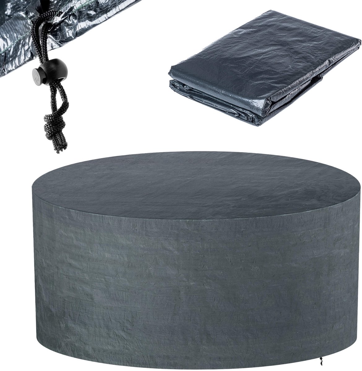 KADAX hoes voor tuinmeubeltafel fauteuil stoel waterdicht rond 190x190