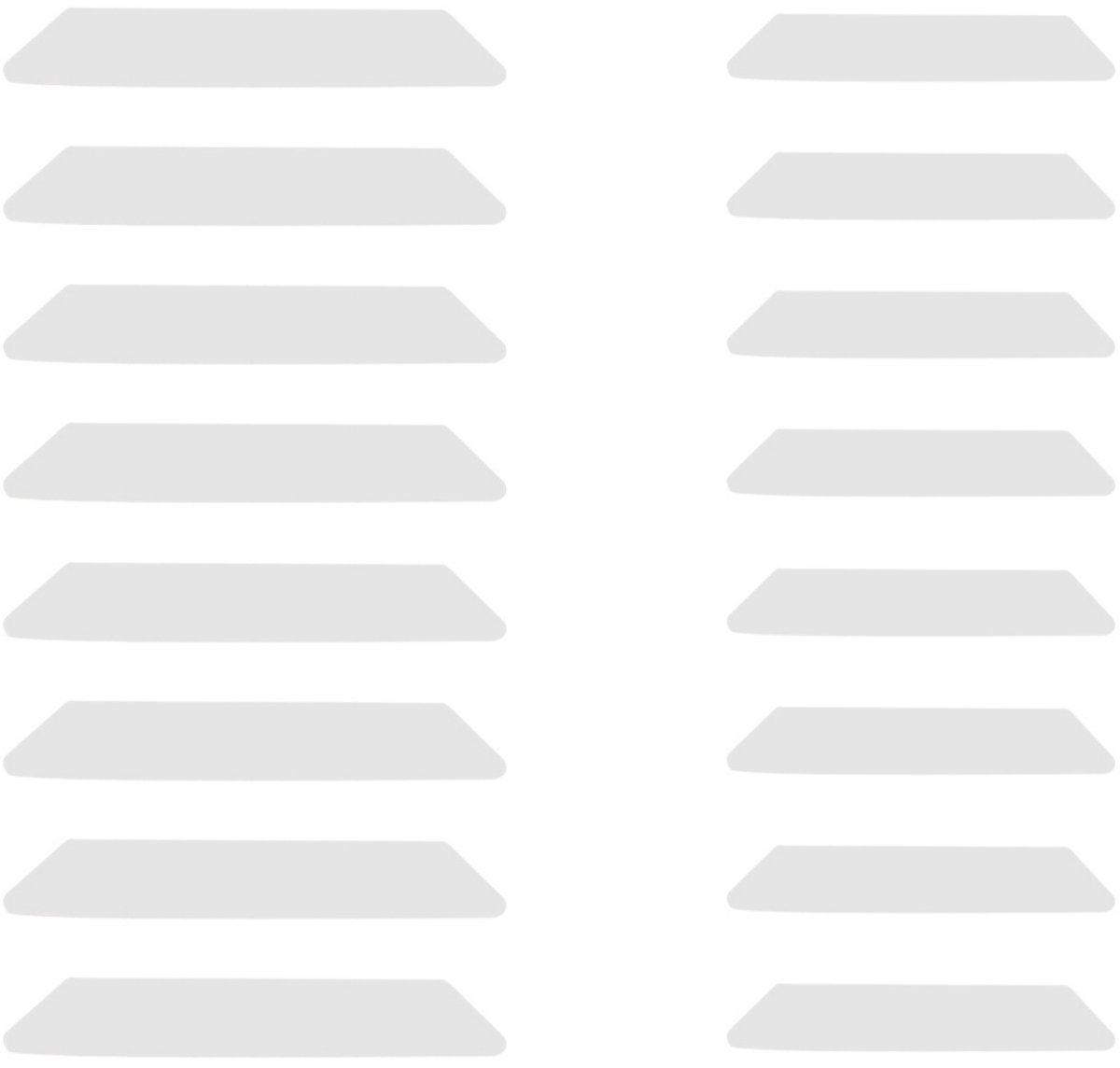 EXCITAT Antislip stickers - Antislip ondertapijt - dubbelzijdige anti-krullijm - afwasbaar en herbruikbaar - antislip voor hardhouten vloeren, tapijten en vloerkleden - verpakking van 16