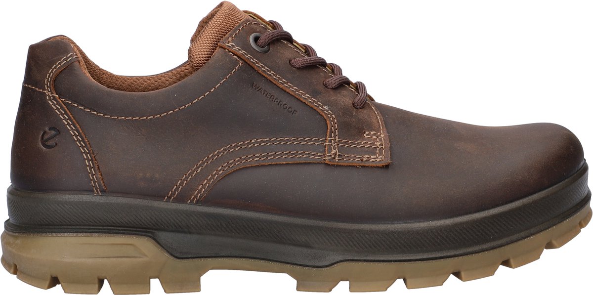 Ecco Rugged Track heren veterschoen - Camel - Maat 46