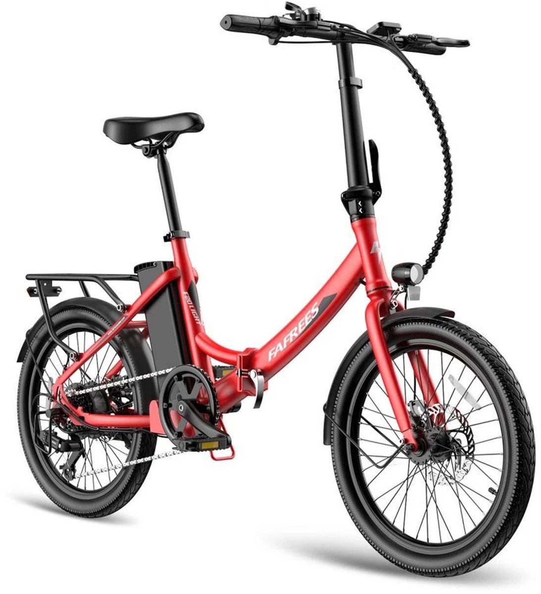 Fafrees 20 inch Elektrische fiets(155-195 cm), Elektrische vouwfietsen, e-bike, 250 W motor, 16,75 Ah accu, 35 N.M draaimoment, E-mountainbike, 25 km/u, bereik tot 130 km , Waterdicht IPX4, Pedelec vouwfiets met 7 versnellingen