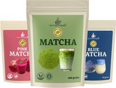 Mito Matcha 3pack - Deluxe boosterpack - Matcha - Blue Matcha - Pink Matcha - Matcha latte - Matcha poeder