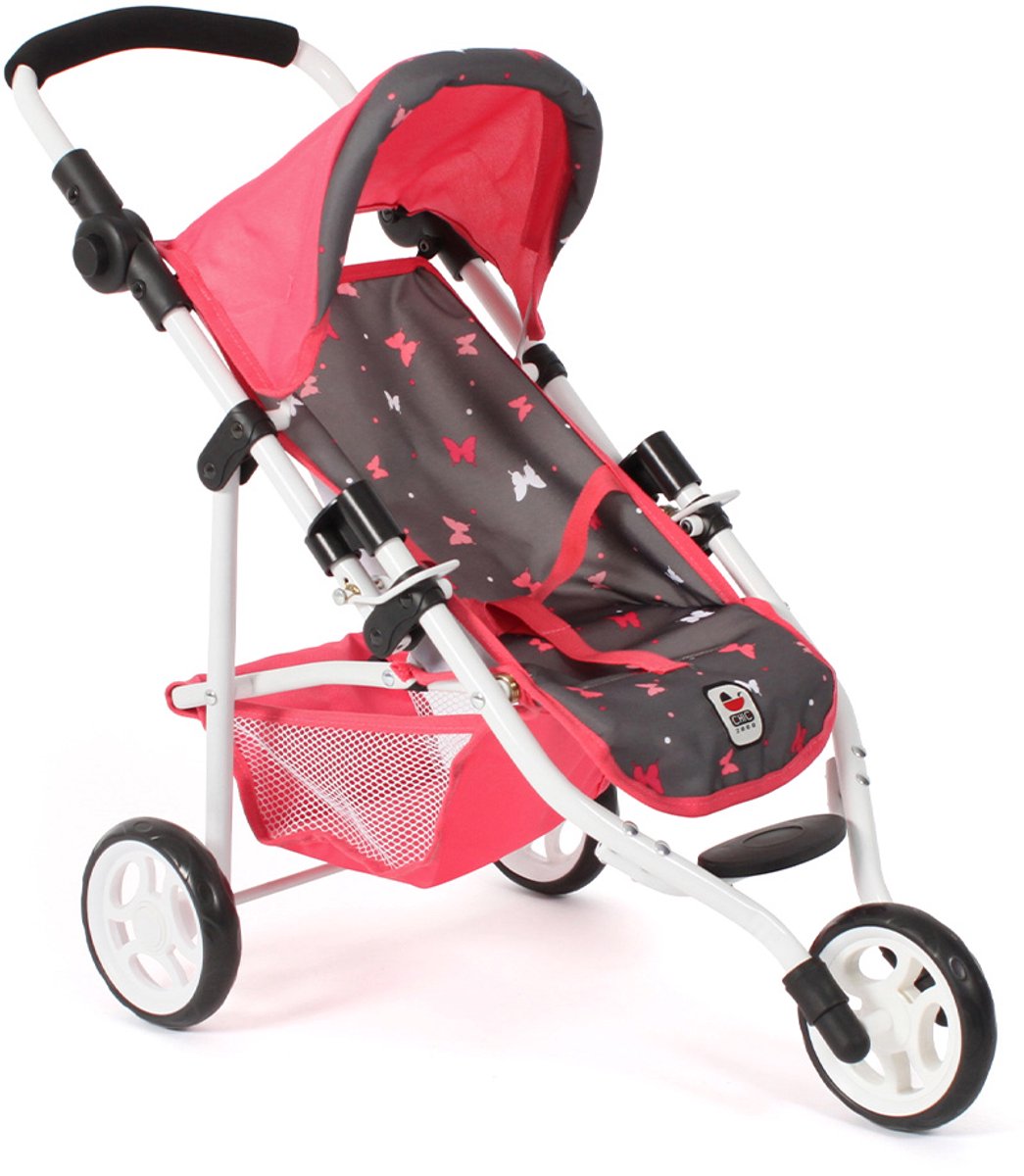 Bayer Chic 2000 - Poppenwagen Jogger Lola - Vlinders Koraal