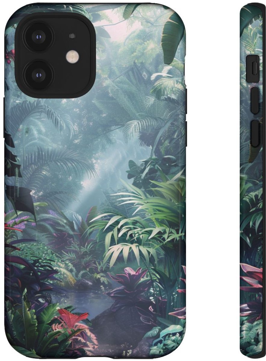 Weelderige Tropische Jungle – Telefoonhoesje Geschikt voor iPhone 12