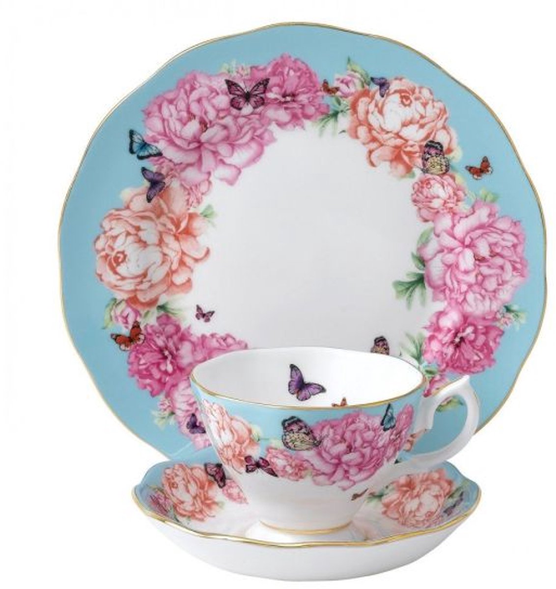 Royal Albert Miranda Kerr 3-delige Set ( Theekop en schotel, Bord 20 cm ) Devotion