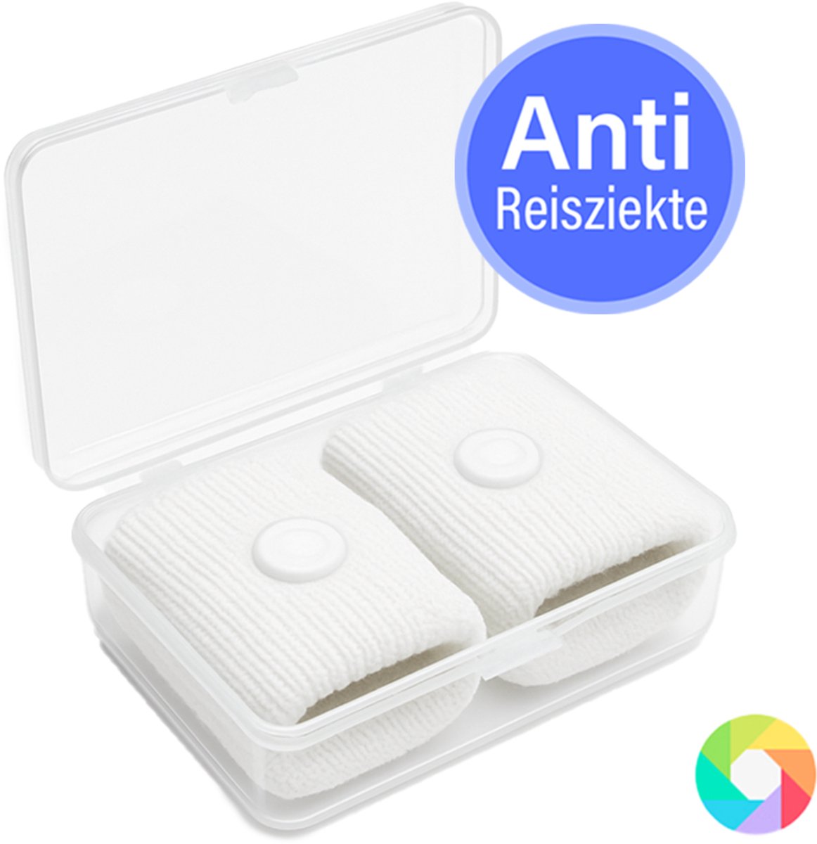 Anti Misselijkheid Bandjes 2 stuks - Zeeziekte - Reisziekte - Anti Wagenziekte - Polsbandje - Wit