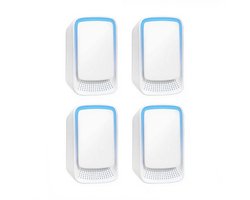 Luchtreiniger - 4-pack plug-in negatieve ionen luchtreiniger - Negatieve ionen luchtreiniger - Luchtreiniger voor thuis - Negatieve ionen luchtreiniger - Luchtverfrisser - Ionisator - Wit
