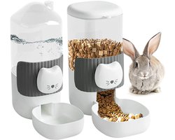 Voederdispenser, automatische voederdispenser voor cavia's, voederdispenser voor konijnen, fretten, katten, vogels