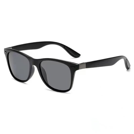 Men's polarized sunglasses, unisex, black retro sunglasses, UV protection for driving and fishing. van Merkloos — afbeelding 2