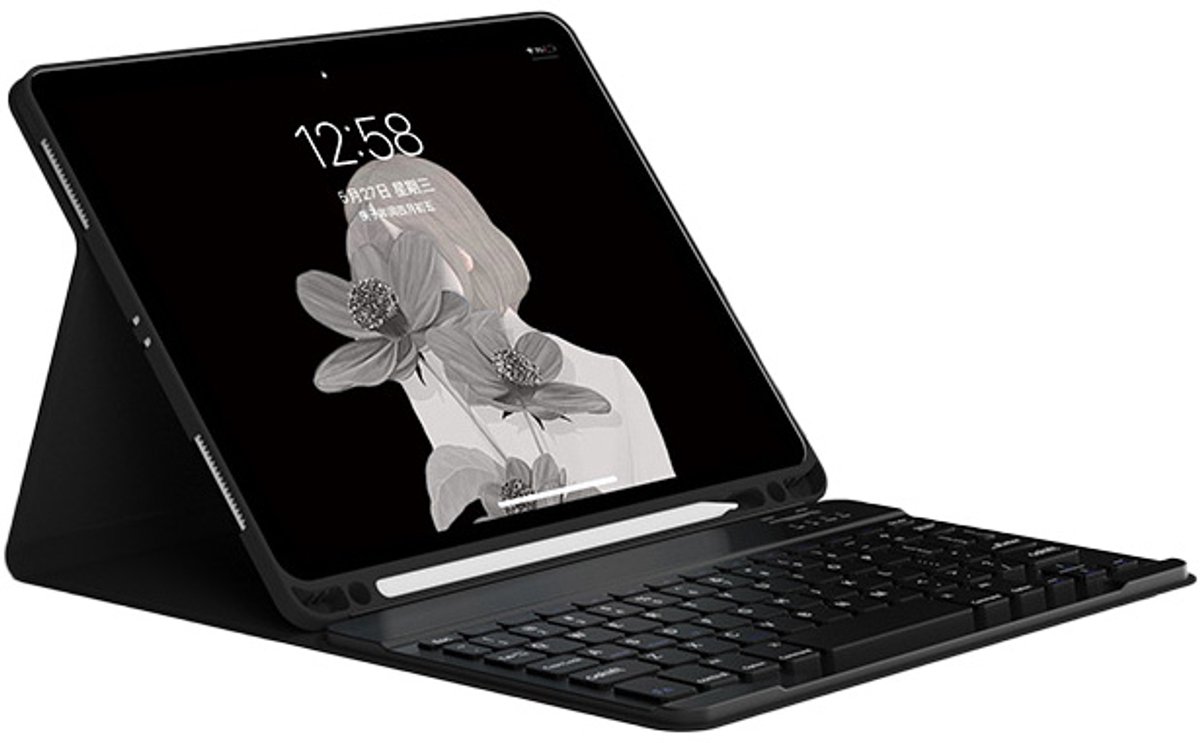 Beschermhoes met afneembaar Bluetooth-toetsenbord Geschikt voor iPad