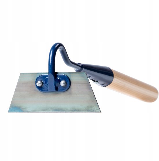 KADAX Tuinhak van metaal, hak met steel van hout, onkruidhaak voor het losmaken, luchten en wieden van de grond, tuinaccessoires voor het verwijderen van onkruid (W: 12 cm, trapeziumvorm, kort) van Merkloos	 — afbeelding 2